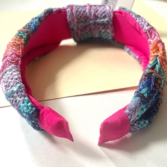 🏷️🆕🎉 pink & purple colorful threaded knotted headband - Picture 5 of 12